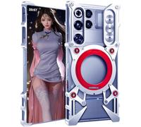TECSHINE Metal Case for Nubia Redmagic 11 Pro, Cover for ZTE Red Magic 11 Pro+ Cellphone, Border Mobile Phone Shell, Bracket -Silvery