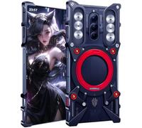 TECSHINE Metal Case for Nubia Redmagic 8 Pro, Cover for Red Magic 8 Pro+ Cell Phone, Mobile Phone Shell, Kickstand, Border Phone Case