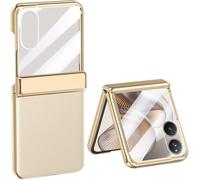 TECSHINE Mobile Phone Case for Xiaomi MIX Flip 2 Folding Screen Phone. Hinge, Leather Cover Shell for MIX Flip2 Cellphone