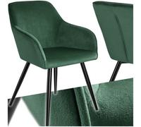 TecTake Chair Marilyn With Armrests - Green