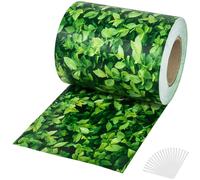 Tectake Fence Screening With Double-Sided Print, Opaque, Tear-Resistant, Fastening Clips - 70 M Greenery