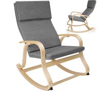 Tectake Rocking Chair Roca - Grey