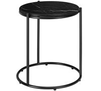 tectake 1 Side Table Ellsa - Black/Black in Black TECTAKE Black