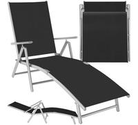 Sun Lounger Garden Folding Beach Relax Aluminium Furniture Camping Outdoor new