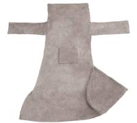 tectake 2 Blankets With Sleeves in Grey | Size: 170 cm x 200 cm TECTAKE Grey 170 cm x 200 cm