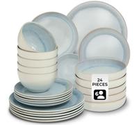 Dinner Set Stoneware Home Crockery Dining Plates Side Dish Bowls Cereal Bowl