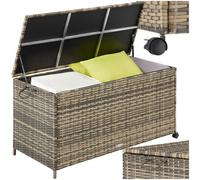 Garden Furniture Rattan Storage Box Set Aluminium Corner Balcony Cushion Box