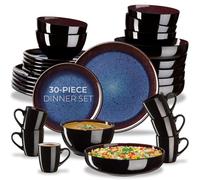 Dinner Set Stoneware Home Crockery Dining Plates Side Dish Bowls Cereal Bowl