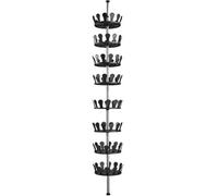 Tectake 48 Pair Shoe Rack 8 Tier Shelf Organiser Storage Stand Holder - - Black