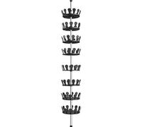 tectake 48 Pair Shoe Rack 8 Tier Shelf Organiser Storage Stand Holder in Black TECTAKE Black