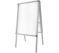 Tectake A1 Aluminum Poster Stand, Double-Sided, Includes 2 Sheets - Grey