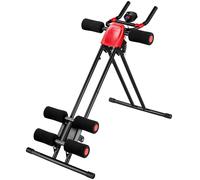 tectake Ab Machine - 5-Position Adjustable, Foldable, With A Training Computer TECTAKE Multicolor