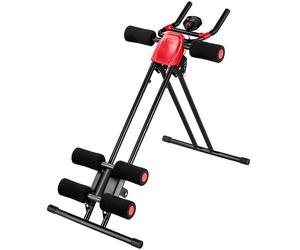 tectake Ab Machine - 5-Position Adjustable, Foldable, With A Training Computer TECTAKE Multicolor