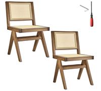 Dining Chair Set 1/2/4/6 Mid Century Modern Design Solid Wood Accent Chairs