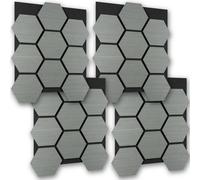 tectake Acoustic Panels sound-absorbing felt - Light Gray Oak in Light Grey TECTAKE Light Grey