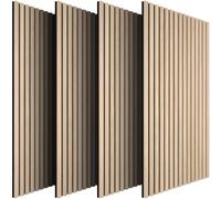 tectake Acoustic Panels sound-absorbing felt - Light Oak TECTAKE Light Oak