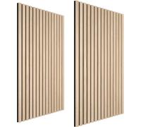 tectake Acoustic Panels sound-absorbing felt - Light Oak TECTAKE Light Oak