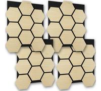 tectake Acoustic Panels sound-absorbing felt - Light Oak TECTAKE Light Oak