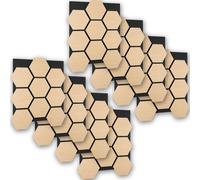 tectake Acoustic Panels sound-absorbing felt - Oak in Light Oak TECTAKE Light Oak