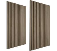 tectake Acoustic Wall Panels in Light Brown TECTAKE Light Brown