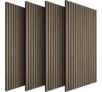 tectake Acoustic Wall Panels in Light Brown TECTAKE Light Brown