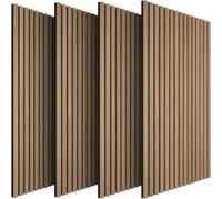 tectake Acoustic Wall Panels Sonic Wall II - oak in Light Oak TECTAKE Light Oak