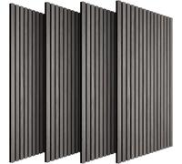 tectake Acoustic Wall Panels sound-absorbing felt - Light Gray Oak in Light Grey TECTAKE Light Grey