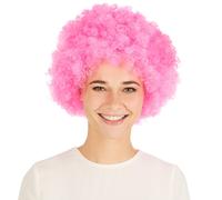 tectake Clown Wig - Pink, Pink