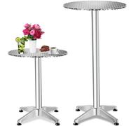 Tectake Bar Table Made Of Aluminium 60Cm - Small
