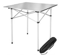 Tectake 1 Camping Table - Foldable Aluminium, With Transport Bag - Grey