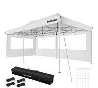 tectake Aluminum Folding Pavilion Viola in White | Size: XL TECTAKE White XL