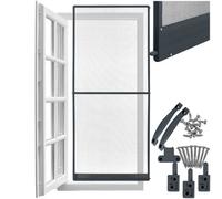 Tectake Aluminum-Framed Fly Screen For Doors, 210 X 95 Cm 95 X 210 Cm - Anthracite