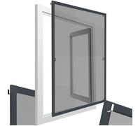 Tectake Aluminum-Framed Window Screens 120 X 140 Cm - Anthracite