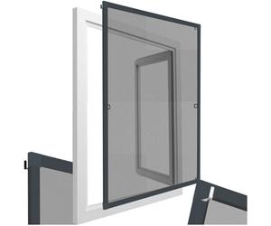 Tectake Aluminum-Framed Window Screens 80 X 100 Cm - Anthracite
