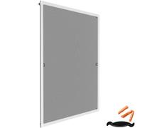 tectake Aluminum-Framed Window Screens in White | Size: 1200mm x 1000mm TECTAKE White 1200mm x 1000mm