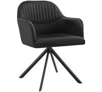 tectake Armchair Lona Per Piece - Black/Black in Black | Size: 1 Pack TECTAKE Black 1 Pack