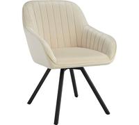 Tectake Snug Armchair Cream Set Of 6, Cream