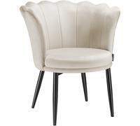 tectake Armchair Stella in Cream | Size: 1 Pack TECTAKE Cream 1 Pack