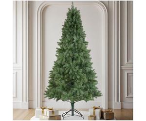 tectake® Artificial Christmas Tree in Lush Green with Lifelike Pine Needles & Bendable Branches, Quick Setup, Realistic Christmas Tree with Foldable Steel Stand, Allergy-Friendly Xmas Tree - 230 cm