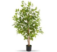 Tectake Artificial Plant - Detailed And Lifelike, Ficus Tree, Low-Maintenance 120 Cm