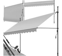 tectake Awning in Grey | Size: Large TECTAKE Grey Large