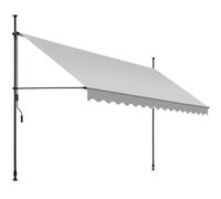 tectake Awning in Light Grey | Size: Large TECTAKE Light Grey Large