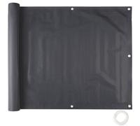 Tectake Balcony & Garden Privacy Screen Type 1 Black, Black