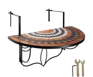 tectake Balcony Table | Size: 2 Seater TECTAKE Multicolor 2 Seater