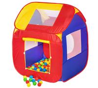 tectake Ball Pit & Play Tent - With 200 Balls & A Removable Roof | Size: Large TECTAKE Multicolor Large