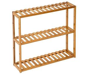 TecTake BAMBOO WOODEN KITCHEN BATH SHELF RACK - different models - (3 tiers | 60x15x54.5cm | 60x15x54.5cm | no. 401648)
