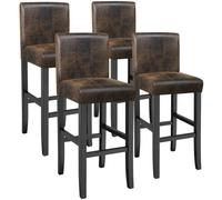 Bar Stools 1/2/4/6 Breakfast Stool Kitchen Chair Faux Leather Furniture Padded