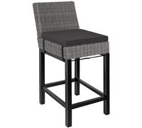 tectake Bar Stool Latina in Grey | Size: 1 Seater TECTAKE Grey 1 Seater