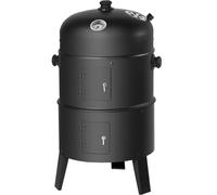 Tectake Bbq Smoker Grill 3-In-1 - Black