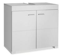 Tectake Bathroom Cabinet Idris - For Sink Attachment With 2 Spacious Compartments - White